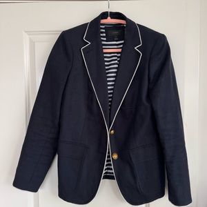 J Crew “School boy “ blazer in dark navy , size 6